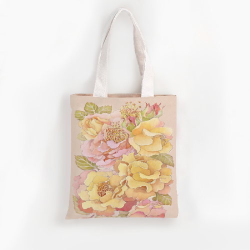 Yellow_Rose_Tote_White_Sze_Jones