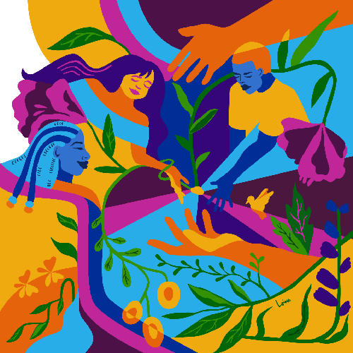 "Growing Together" Art Print