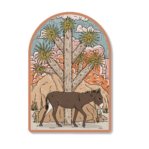 Burro Vinyl Sticker