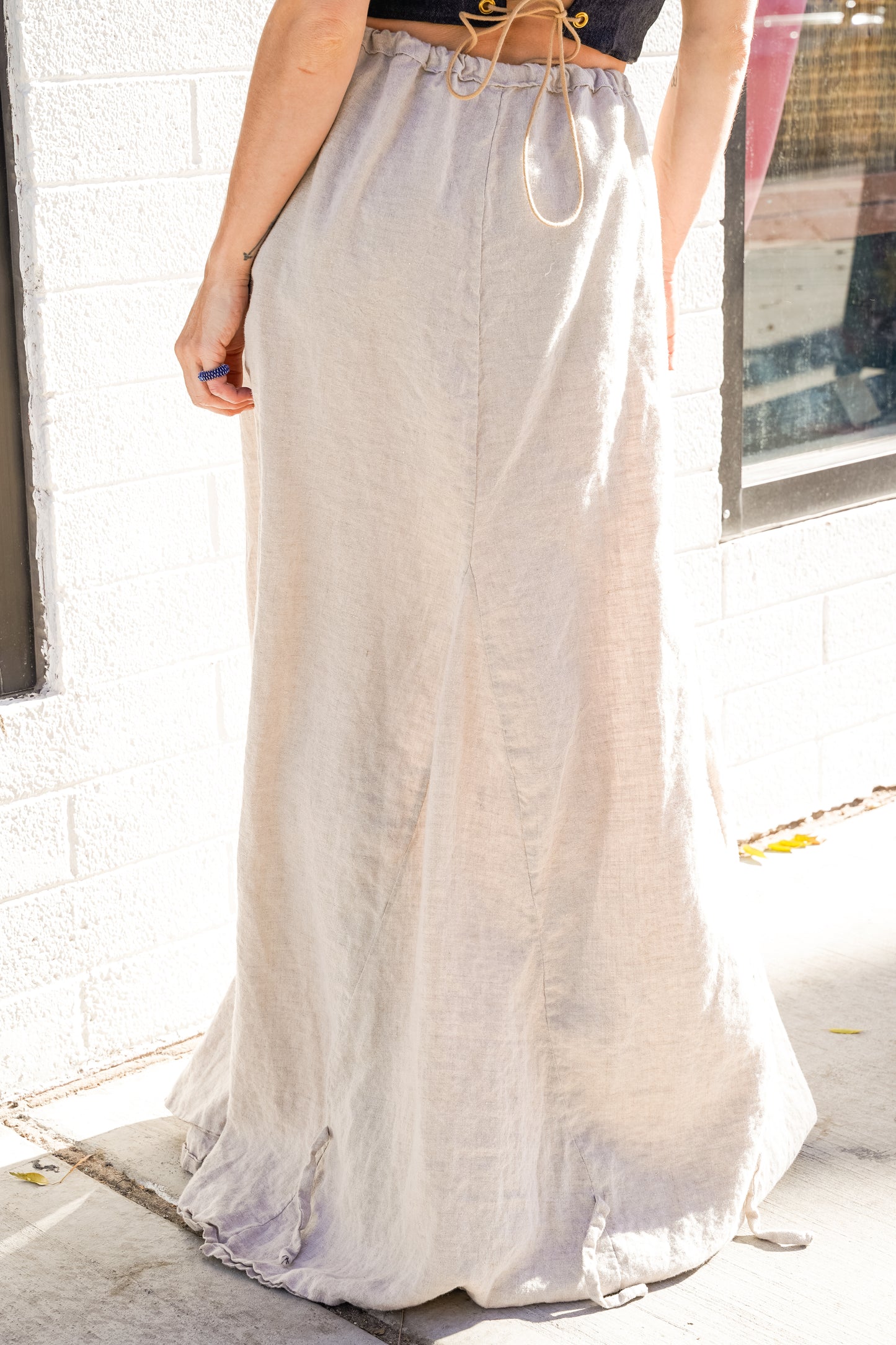 Play Skirt - Tan Linen