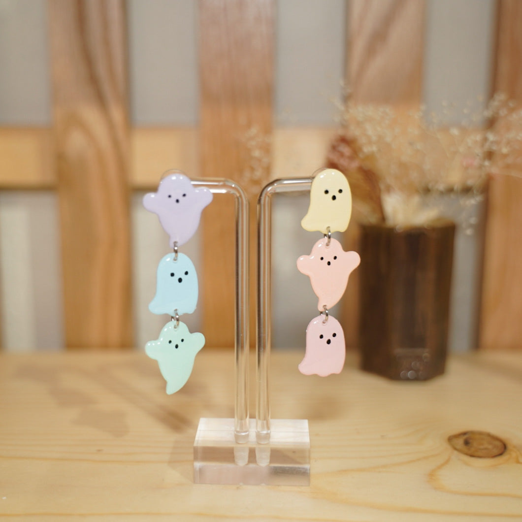Rainbow Ghost Dangles