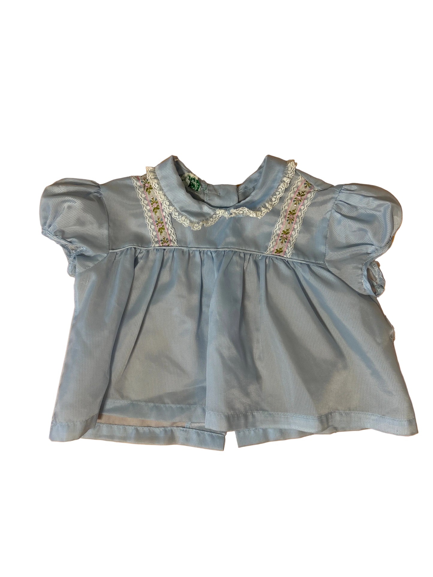 Vintage Keiki Baby Blue Frill Top