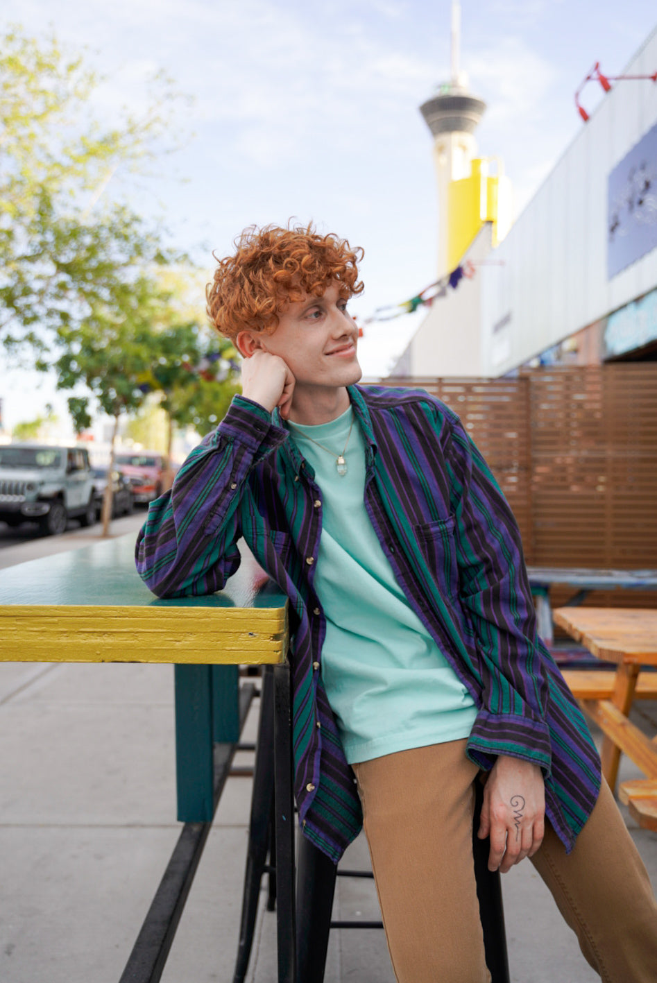 Men's Plaid button up