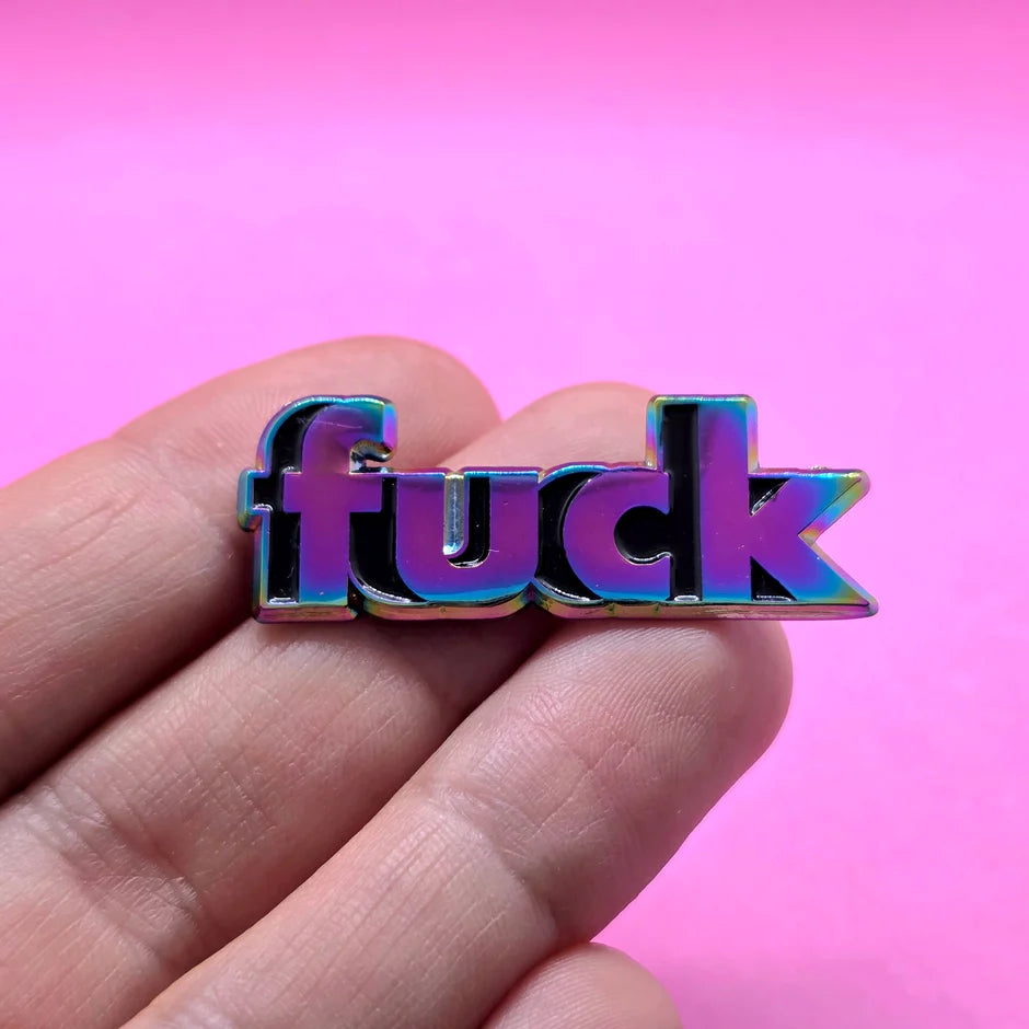 Fuck Green Morning Pin