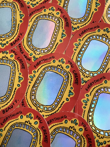 Mirror Sticker