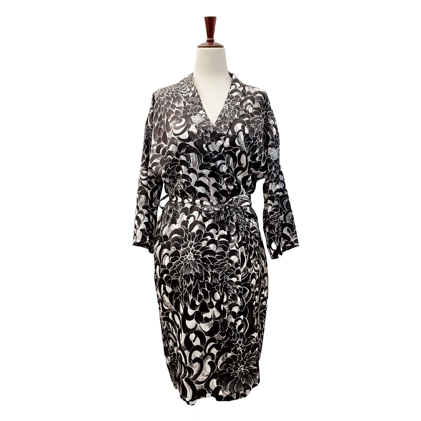 Black Chrysanthemum - Artist Edition Kimono