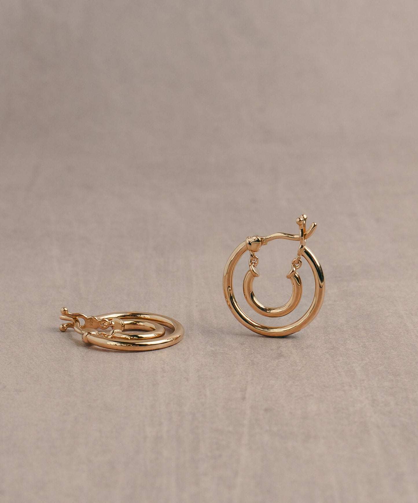 Gloria Double Hoops