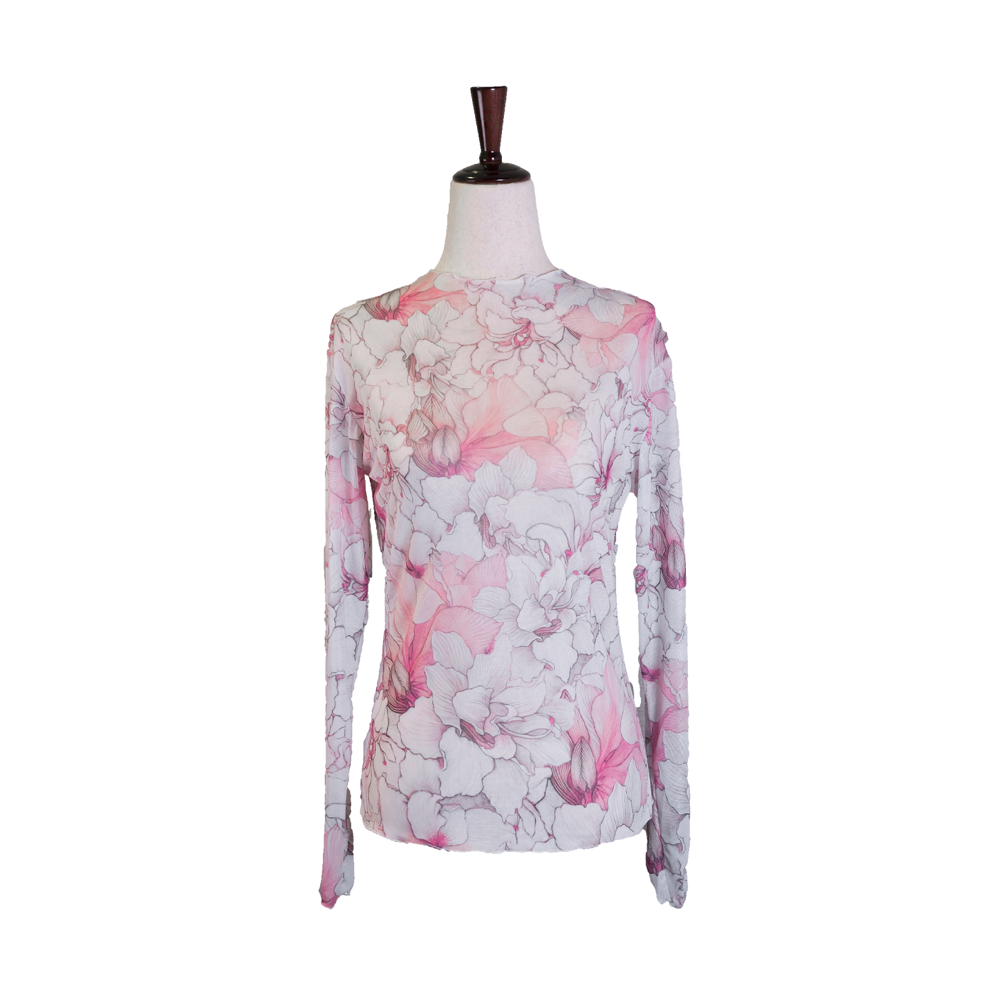 Pink Amaryllis - Artist Edition Sheer Blouse