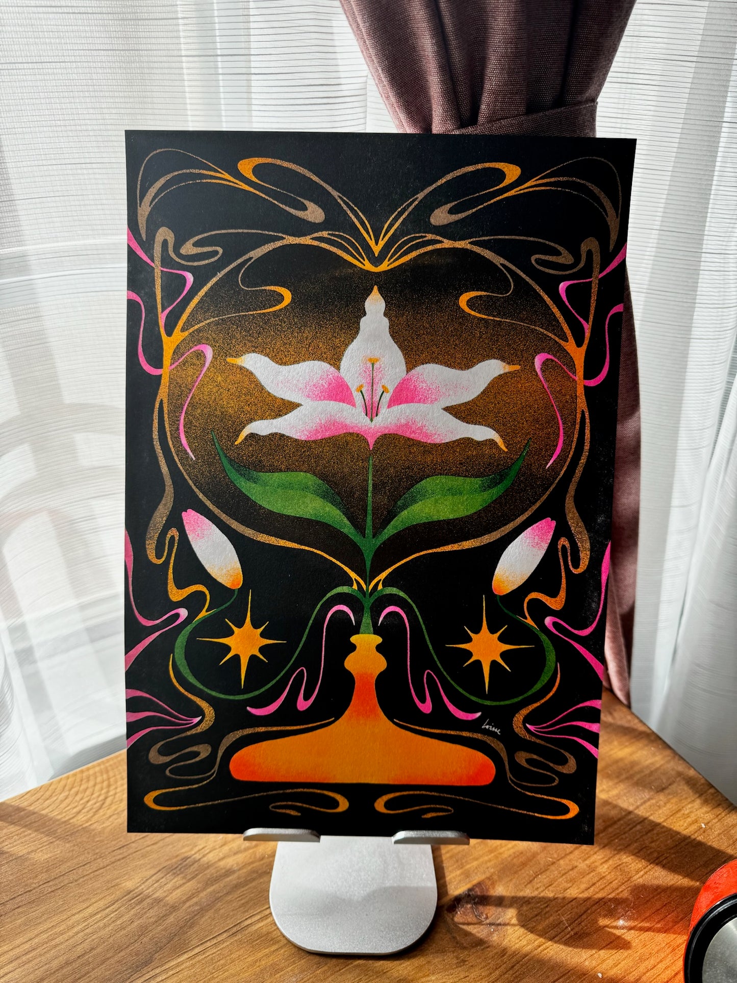 "Lily Magic" Riso Print