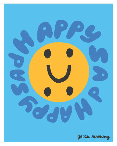 Happy Sad 2 print