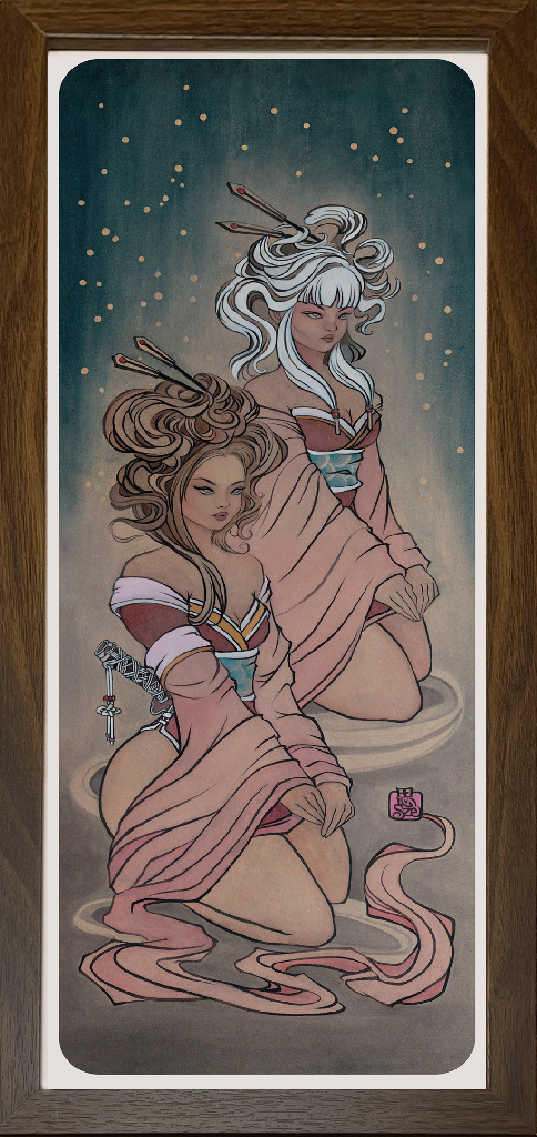 Snow Geishas - Framed Art