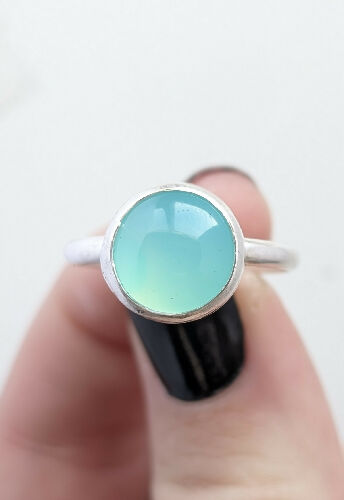 Chalcedony Ring, Size 9.5