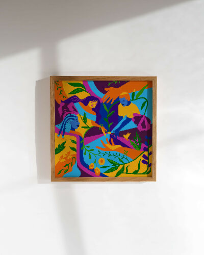 "Growing Together" Art Print Framed