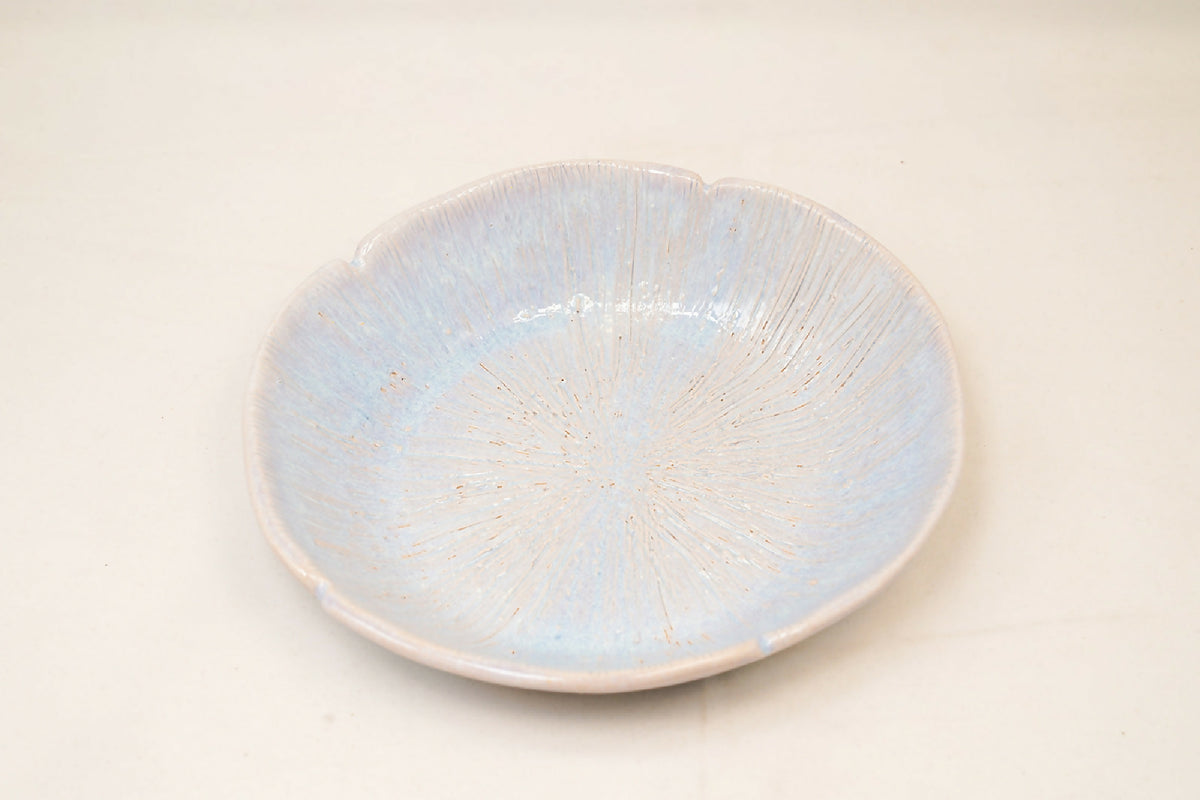 Handmade Ceramic Textured Serving Bowl – 8"