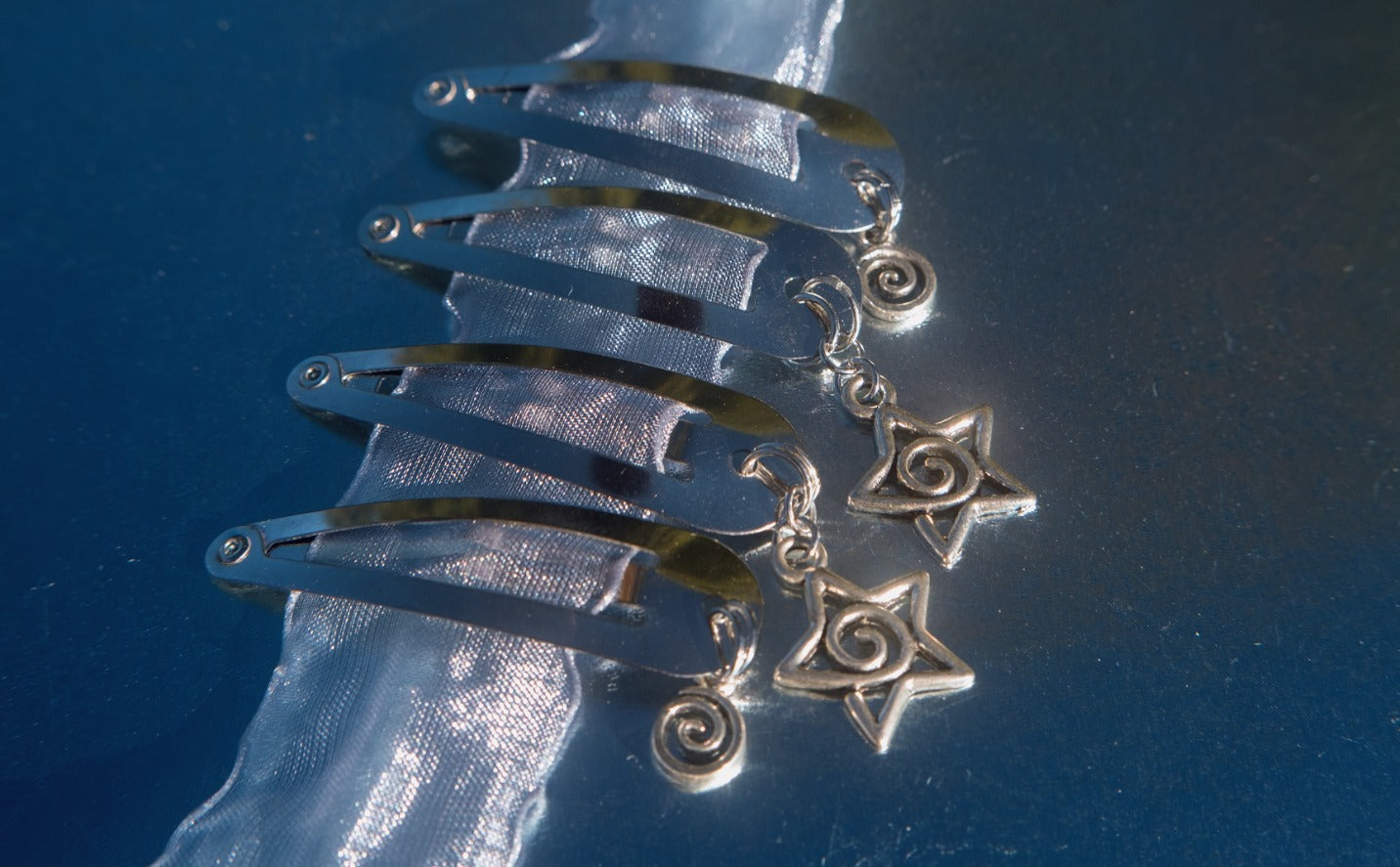 Star Swirl Hair Clips