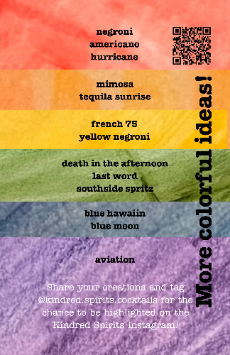 Colorful cocktails zine