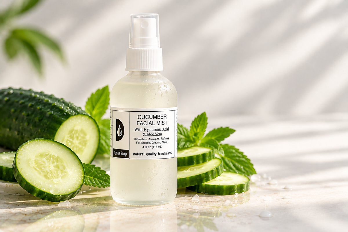 Cucumber Facial Mist with Hyaluronic Acid and Aloe Vera