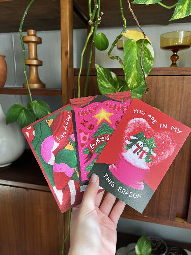 Holiday Ornaments - 4x6 "Holiday Postcard"