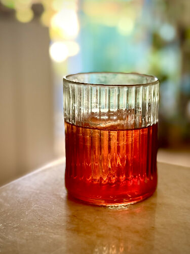Campari drinking glass