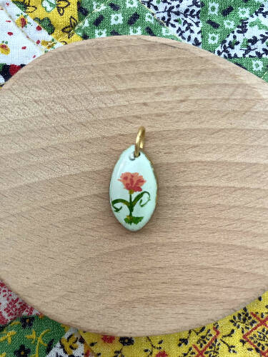 Handmade charms/orange/flower/plaid/strawberry