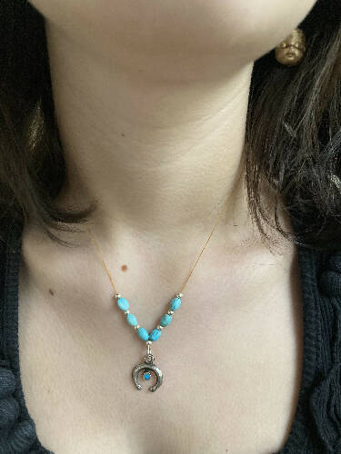 Antique Naja Turquoise Necklace