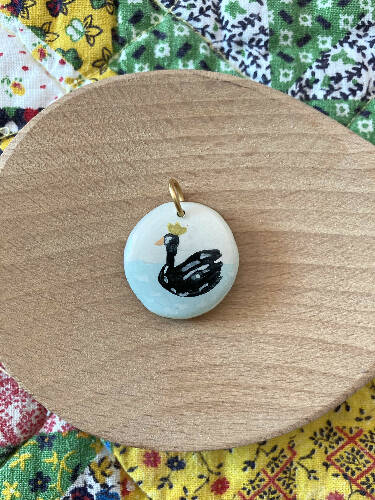 Handmade charms/dog/dress/swan/fish