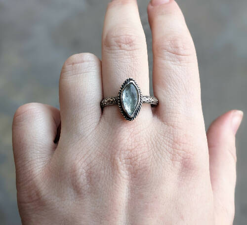 Aquamarine Ring size 10