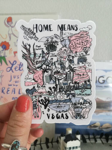 Las Vegas 3x4 durable and waterproof sticker and decal