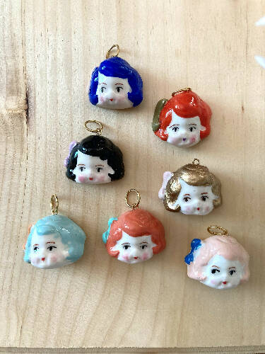 Doll head charm/pendant