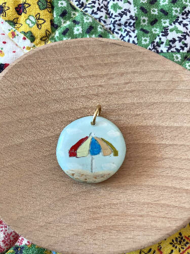 clay charms/cherry/umbrella/ice cream