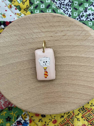 Handmade charms/kitty/baguette/daisy/doggy