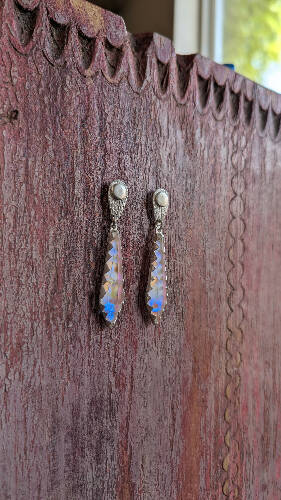 Holographic Dangle Earrings (medium)