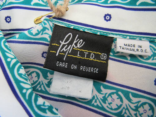 1990s Lyke Ltd. Patterned Blouse