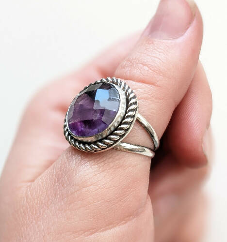 Amethyst Ring Size 7.5