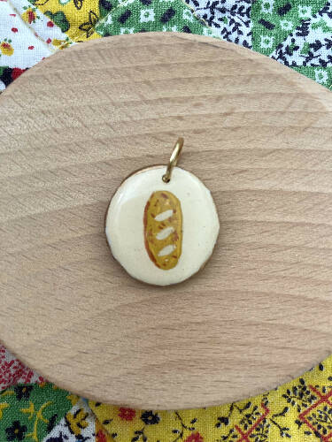 Handmade charms/kitty/baguette/daisy/doggy