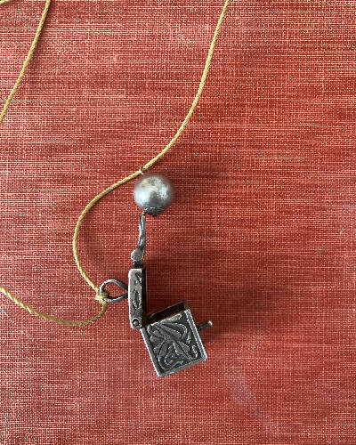 Box of treasures necklace/sterling silver