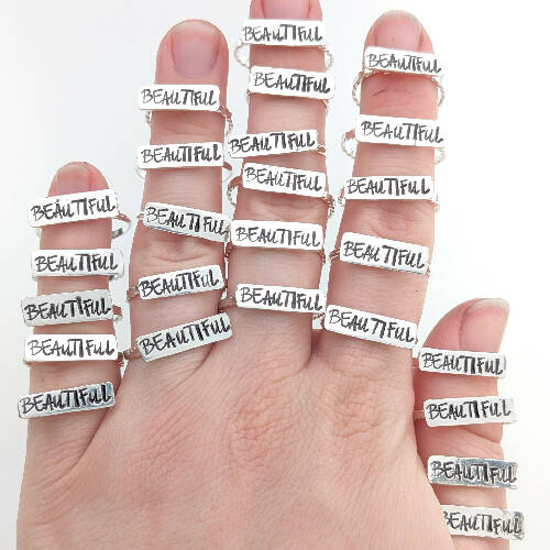 "BEAUTIFUL" Ring