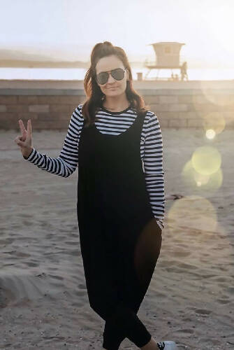 Momper Romper in Black