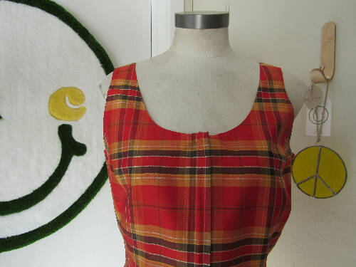 1990s Dana Buchman Plaid Waistcoat