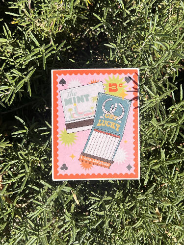 Vintage Stamp Vinyl Sticker