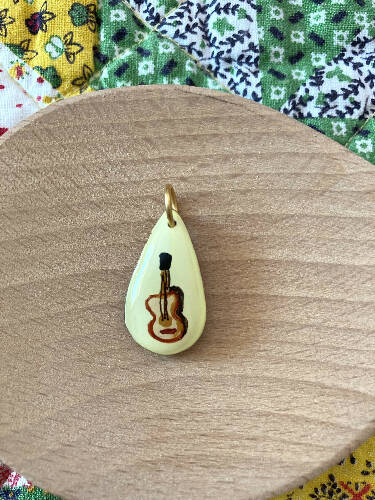 handmade charms/cat/guitar/plaid/cloud