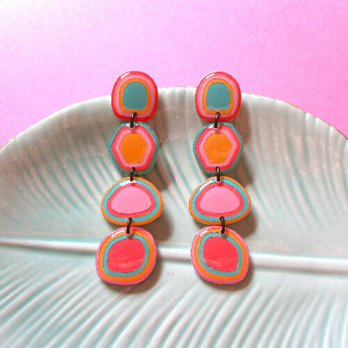 Hypnotic Pastel Earrings