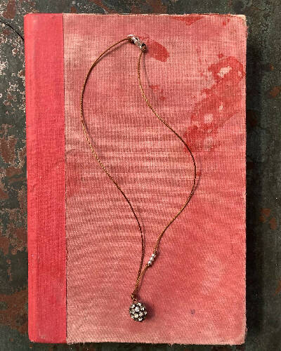 Vintage charm necklace/sterling silver