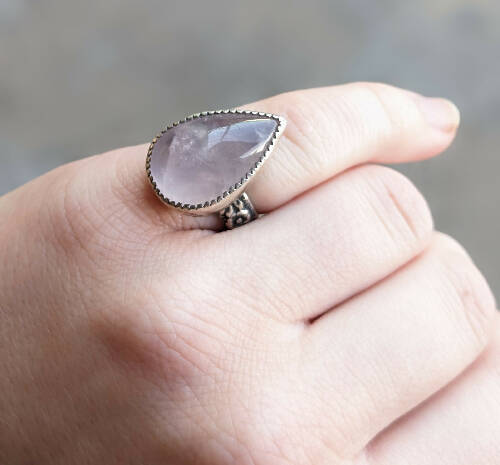 Rose Quartz Ring 5
