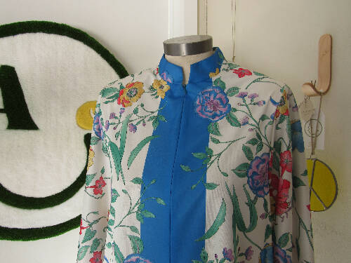 1970s Evelyn Pearson Floral Pattern Night Dress