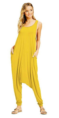 Momper Romper in Mustard Yellow