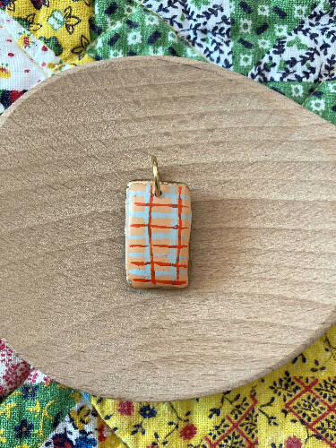 Handmade charms/orange/flower/plaid/strawberry