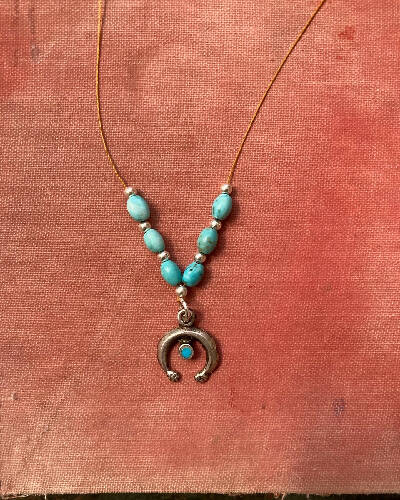 Antique Naja Turquoise Necklace