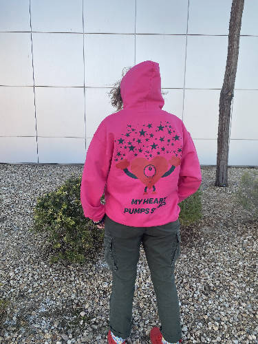 MY HEART PUMPS STARS HOODIE