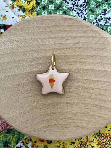 clay charms/cherry/umbrella/ice cream